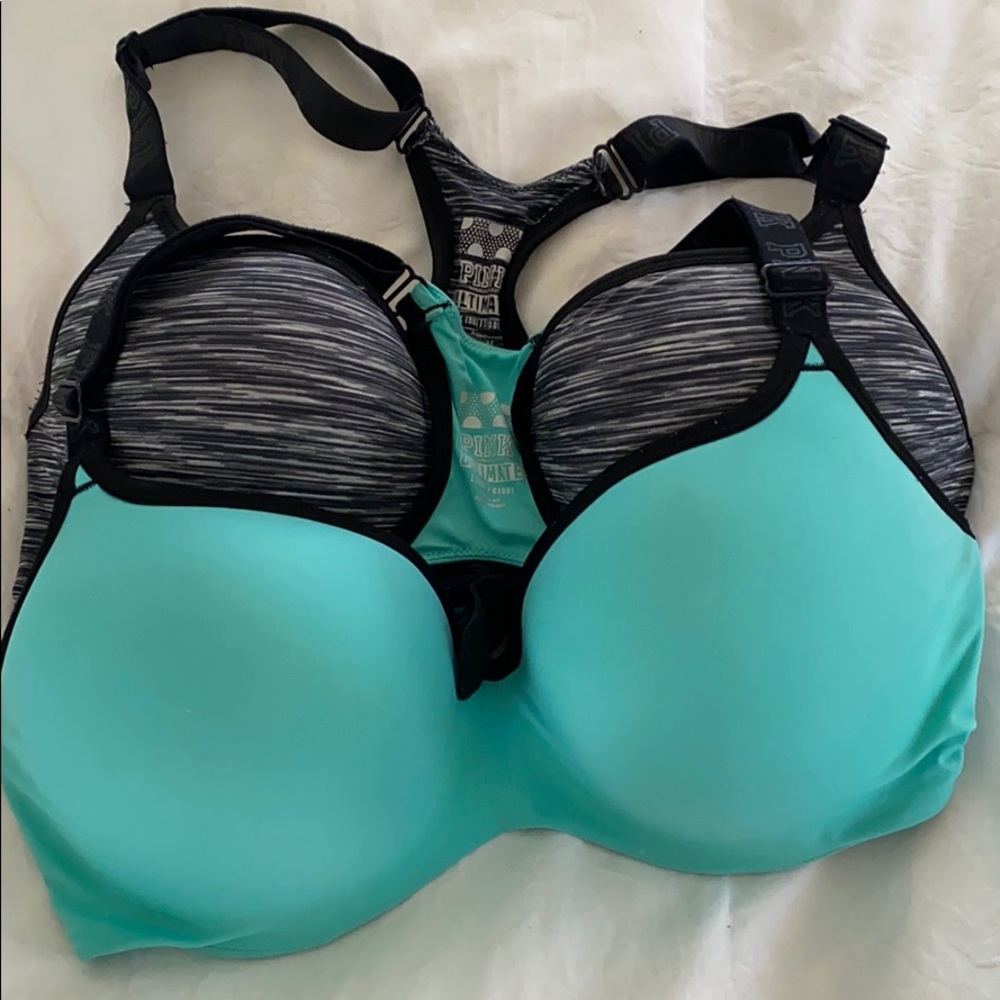 2 PINK Ultimate Sports Bras size L